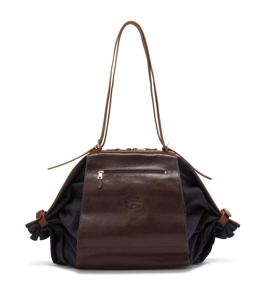 ネイビー×こげ茶