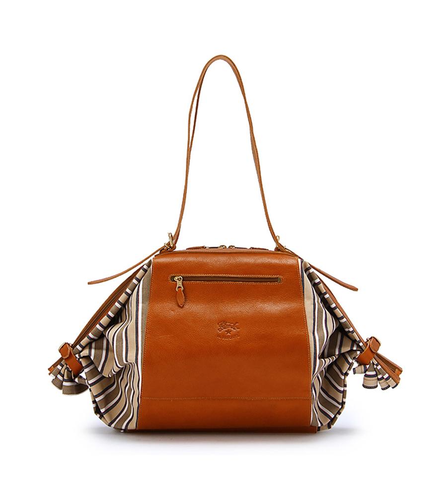 ベージュストライプ×ヤケヌメ