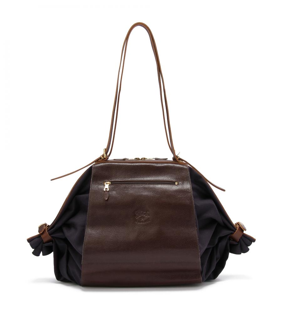 ネイビー×こげ茶