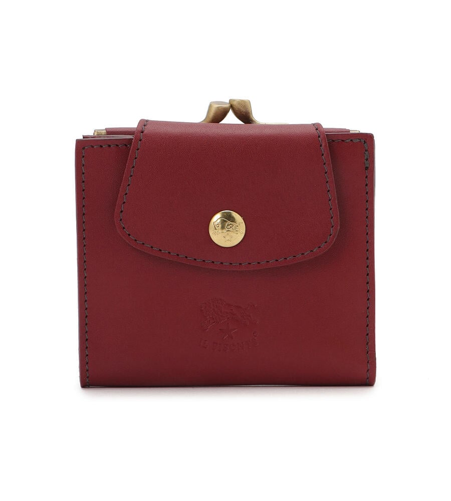 50代女性が品よく持てる人気のレディース二つ折り財布ブランドはイルビゾンテのがま口二つ折りウォレット