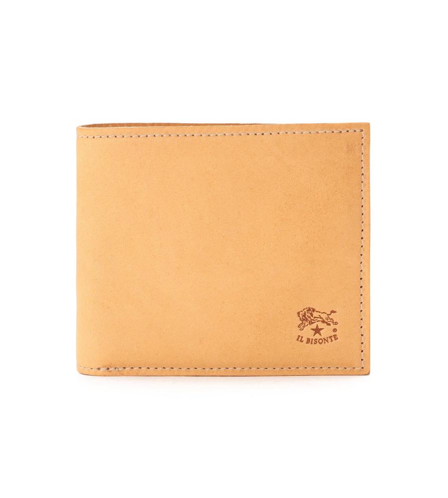 良品✨IL BISONTE イルビゾンテ 二つ折り財布 レザー イルビゾンテ 財布 Il Bisonte 二つ折り財布 小銭入れ付き